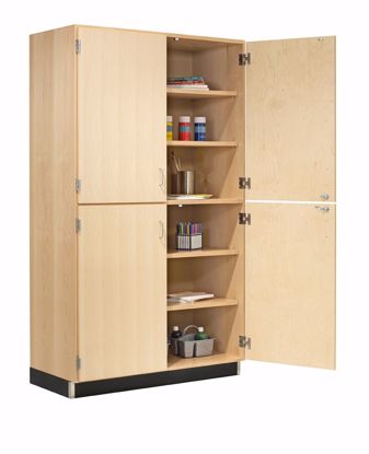 Picture of CABINET,TALL,4 SOLID DOORS,MAPLE