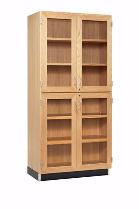 Picture of 36"WX22"DX84"H, CABINET, TALL, 4 GLAZED DOORS