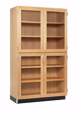 Picture of 48"WX22"DX84"H, CABINET, TALL,  4 GLAZED DOORS