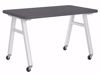 Picture of A-Frame Table, Mobile, Metal Frame, Frame Color-White , 30in High  x 48in Wide x 36in Deep, 1.50 Shop Top