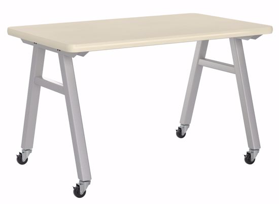 Picture of A-Frame Table, Mobile, Metal Frame, Frame Color-Black , 36in High  x 48in Wide x 36in Deep, 1.50 Shop Top