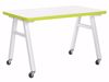 Picture of A-Frame Table, Mobile, Metal Frame, Frame Color-Silver , 36in High  x 48in Wide x 42in Deep, 0.75 Phenolic Top
