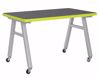 Picture of A-Frame Table, Mobile, Metal Frame, Frame Color-White , 30in High  x 48in Wide x 48in Deep, 1.25 ChemArmor