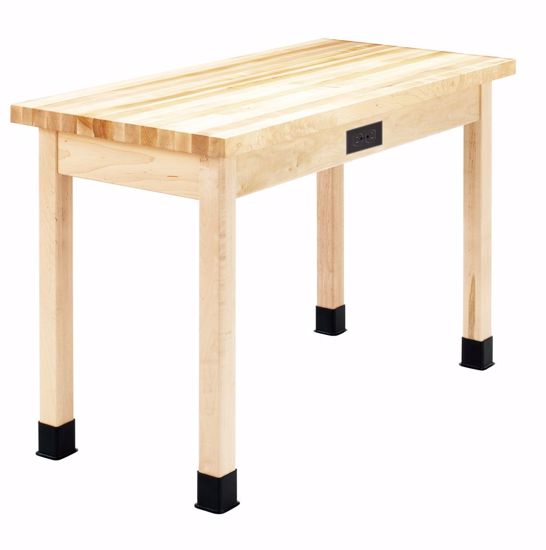 Picture of TABLE, PLAIN, Maple  TOP, 24X54