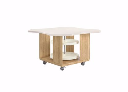 Picture of INTERMIX CLOVER LEAF MOBILE TABLE, LAZY SUSAN