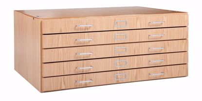 Picture of FLAT FILE, OAK, 5 DRAWERS