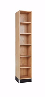 Picture of CUBBY CABINET,OAK,6 EQUAL OPENINGS