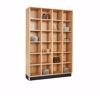 Picture of CUBBY CABINET,OAK,24 EQUAL OPENINGS