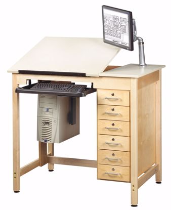 Picture of DRAWING TABLE SYSTEM W/6-DRAWERS