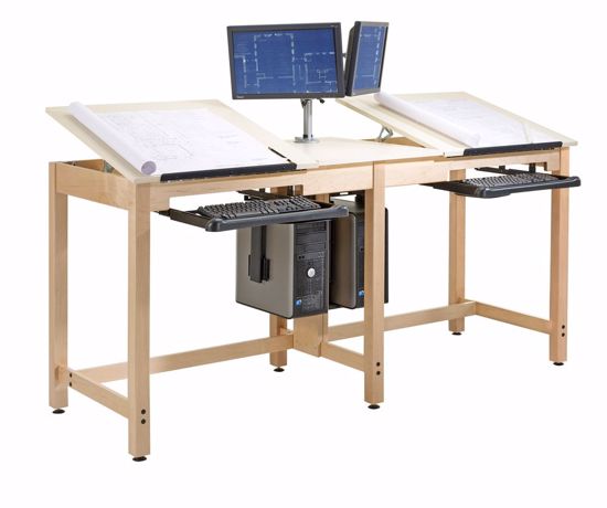 Picture of TWO STUDENT DELUXE DRAWING TABLE