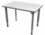 Picture of Apex Desk 24" x 36" Rectangle Markerboard-White / Gray Edge / Gray Leg