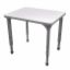 Picture of Apex Desk 24" x 30" Rectangle Markerboard-White / Gray Edge / Gray Leg