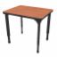 Picture of Apex Desk 24" x 30" Rectangle Wild Cherry / Black Edge / Black Leg