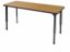 Picture of Apex Tables 24" x 72" Rectangle Solar Oak / Black Edge / Black Leg