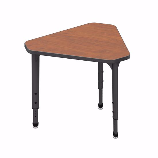 Picture of Apex Desk 29.75" x 33.5" Gem Wild Cherry / Black Edge / Black Leg