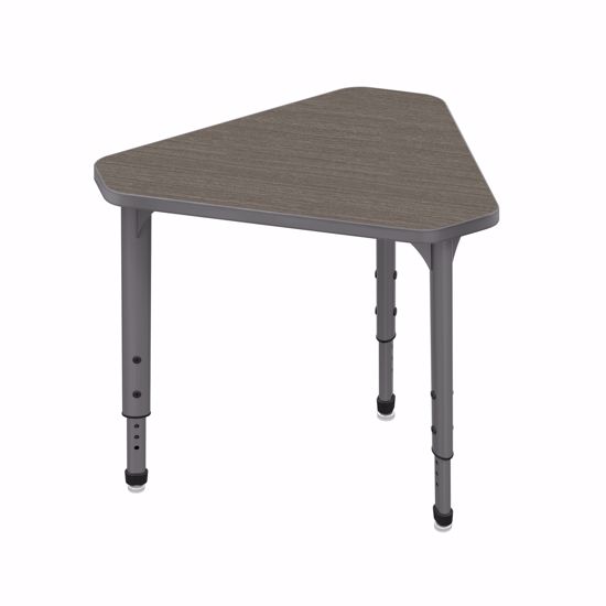 Picture of Apex Desk 29.75" x 33.5" Gem Boardwalk Oak / Gray Edge / Gray Leg