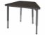 Picture of Apex Desk 36" x 23" x 19" Trapezoid Asian Night / Gray Edge / Gray Leg