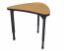 Picture of Apex Desk 25" x 31" Small Chevron Solar Oak / Black Edge / Black Leg