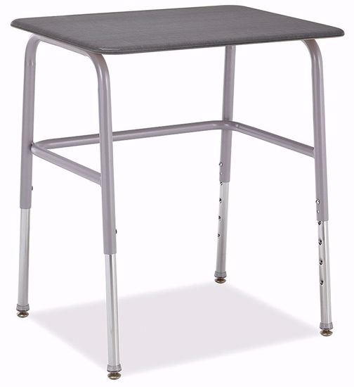 Picture of Alumni HONOR ROLL  18" x 24"  Study Desk with Metallic Base with Gray Spectrum Hard Plastic Top - no bookbox