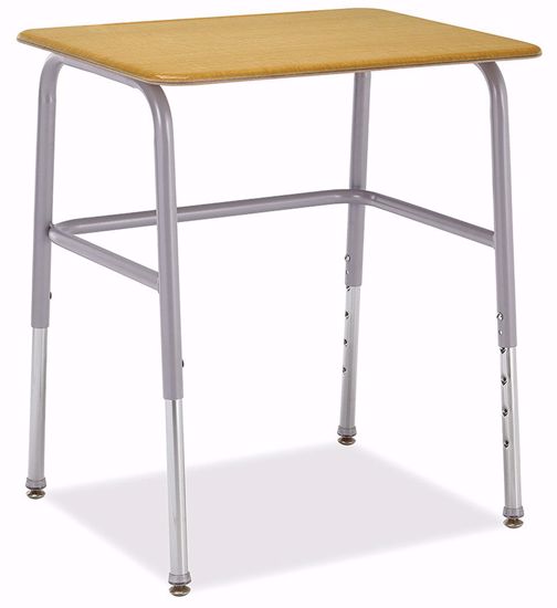 Picture of Alumni HONOR ROLL  18" x 24"  Study Desk with Metallic Base with Maple Hard Plastic Top - no bookbox
