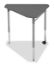Picture of Alumni PENTE Student Desk with Metallic Base with Grey Spectrum Hard Plastic Top