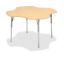 Picture of Alumni Clover Shape Classroom  Table  Metallic Base with Maple HPL Top