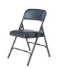 Picture of NPS® 1200 Series Premium Vinyl Upholstered Double Hinge Folding Chair, Dark Midnight Blue (Pack of 4)