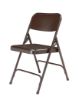 Picture of NPS® 200 Series Premium All-Steel Double Hinge Folding Chair, Brown (Pack of 4)
