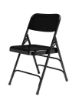 Picture of NPS® 300 Series Deluxe All-Steel Triple Brace Double Hinge Folding Chair, Black (Pack of 4)