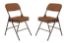 Picture of NPS® 3200 Series Premium 2" Fabric Upholstered Double Hinge Folding Chair, Antique Gold (Pack of 2)