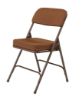 Picture of NPS® 3200 Series Premium 2" Fabric Upholstered Double Hinge Folding Chair, Antique Gold (Pack of 2)