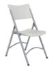 Picture of NPS® 600 Series Heavy Duty Plastic Folding Chair, Speckled Grey (Pack of 4)