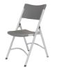Picture of NPS® 600 Series Heavy Duty Plastic Folding Chair, Charcoal Slate (Pack of 4)