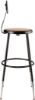 Picture of NPS® 24.5 -32.5" Height Adjustable Heavy Duty Steel Stool With Backrest, Black