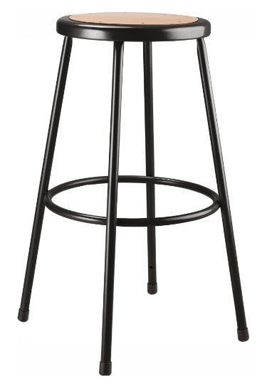 Picture of NPS® 30" Heavy Duty Steel Stool, Black