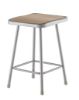 Picture of NPS® 24" Heavy Duty Square Seat Steel Stool, Grey