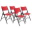Picture of NPS® 600 Series Premium Resin-Plastic Folding Chair, Red (Pack of 4)
