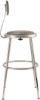Picture of NPS® 18.5 -26.5" Height Adjustable Heavy Duty Vinyl Padded Steel Stool With Backrest, Grey