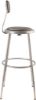 Picture of NPS® 24.5 -32.5" Height Adjustable Heavy Duty Vinyl Padded Steel Stool With Backrest, Grey