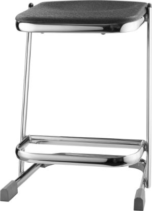 Picture of NPS® 22" Elephant Z-Stool, Black Seat and Chrome Frame