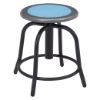 Picture of NPS® 18” - 24” Height Adjustable Swivel Stool, Blueberry Seat and Black Frame