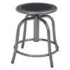 Picture of NPS® 18” - 24” Height Adjustable Swivel Stool, Black Seat and Grey Frame