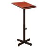 Picture of Oklahoma Sound® Portable Presentation Lectern Stand, Cherry