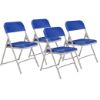 Picture of NPS® 800 Series Premium Lightweight Plastic Folding Chair, Blue (Pack of 4)