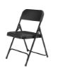 Picture of NPS® 800 Series Premium Lightweight Plastic Folding Chair, Black (Pack of 4)