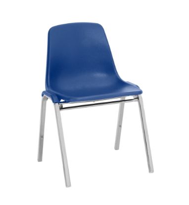Picture of NPS® 8100 Series Poly Shell Stacking Chair, Blue
