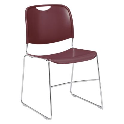 Picture of NPS® 8500 Series Ultra-Compact Plastic Stack Chair, Wine