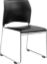 Picture of NPS® Cafetorium Plush Vinyl Stack Chair, Black