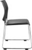 Picture of NPS® Cafetorium Plush Vinyl Stack Chair, Black