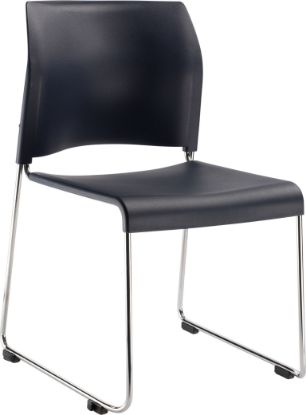 Picture of NPS® Cafetorium Plastic Stack Chair, Navy